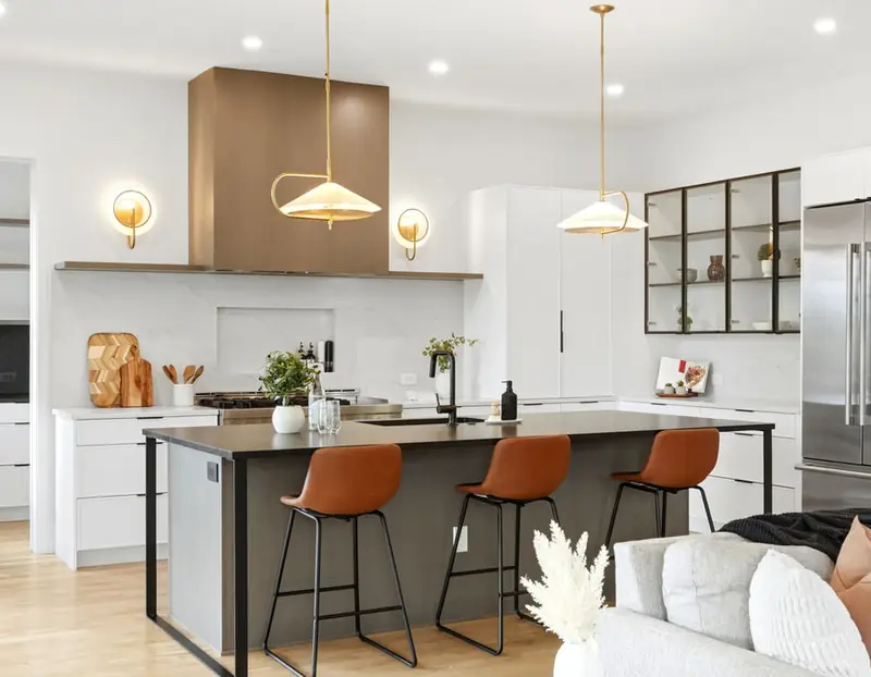 Staged kitchen